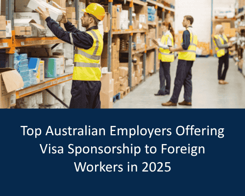 Top Visa Sponsorship Jobs in Australia 2025