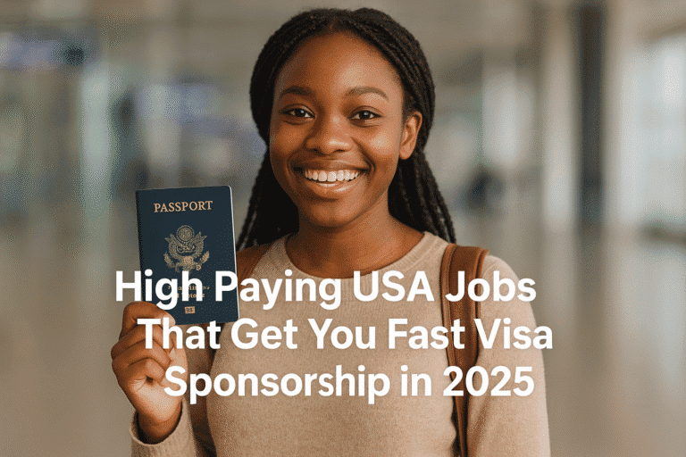 High Paying USA Jobs With Fast Visa Sponsorship in 2025