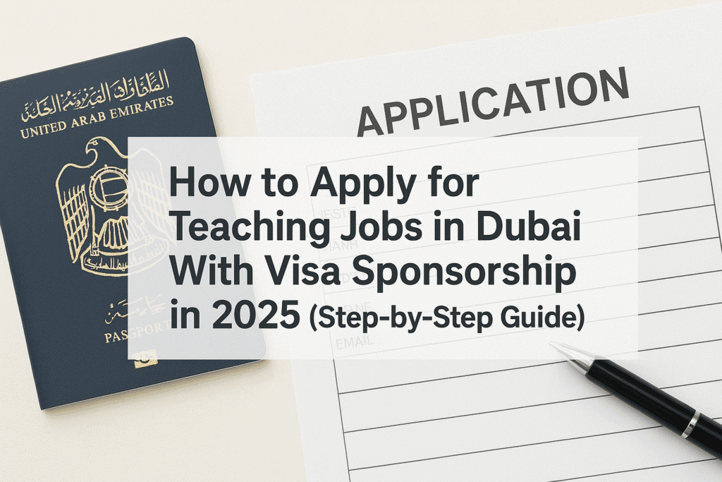 How to Apply for Teaching Jobs in Dubai With Visa Sponsorship in 2025